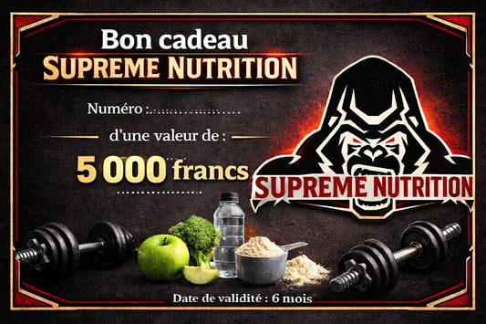 Carte cadeau Supreme Nutrition