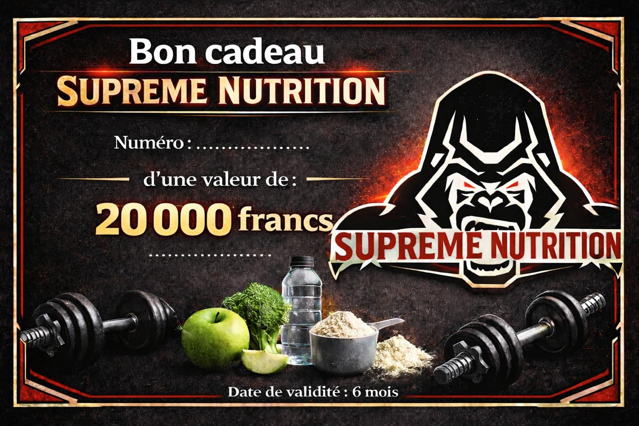 Carte cadeau Supreme Nutrition