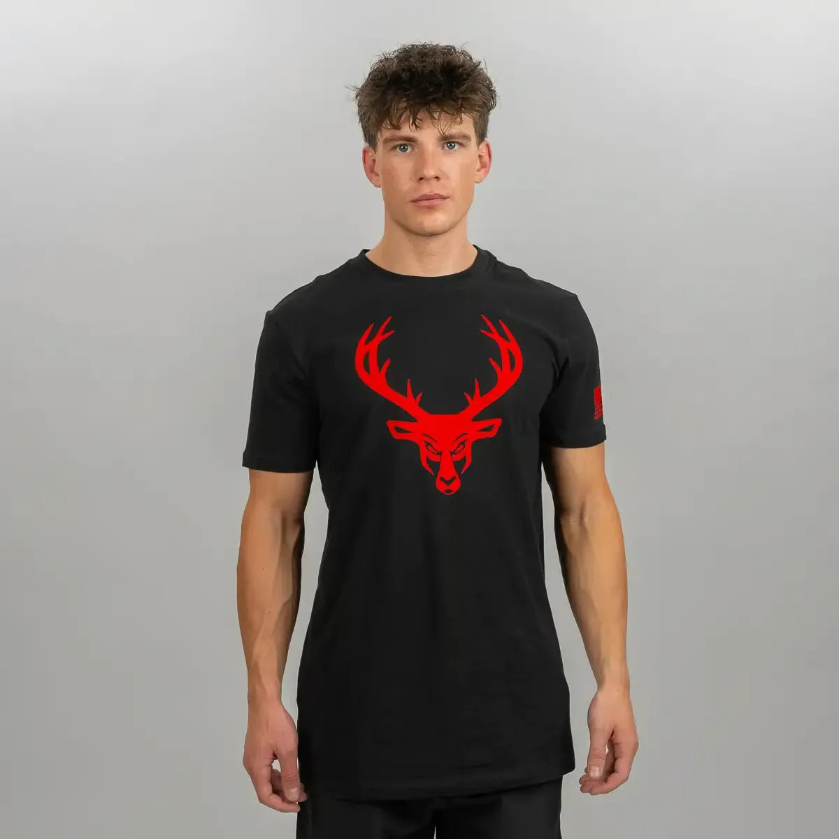 T-shirt à drapeau Black/ Red