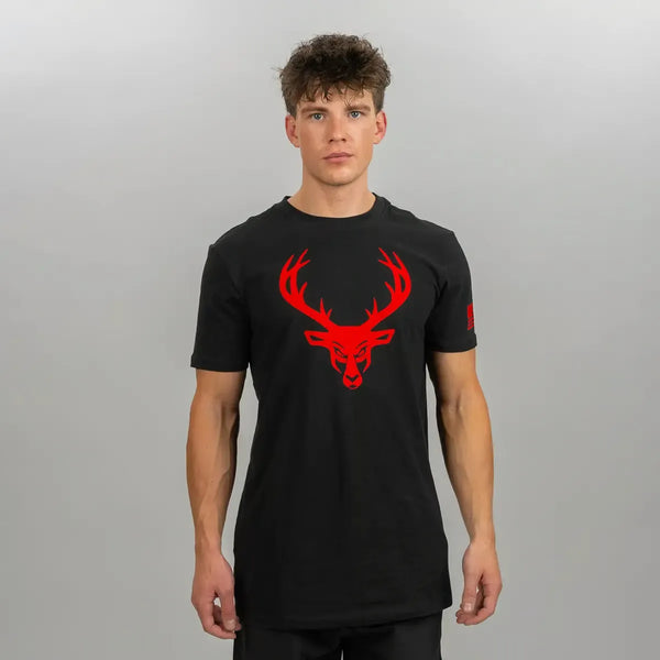T-shirt à drapeau Black/ Red