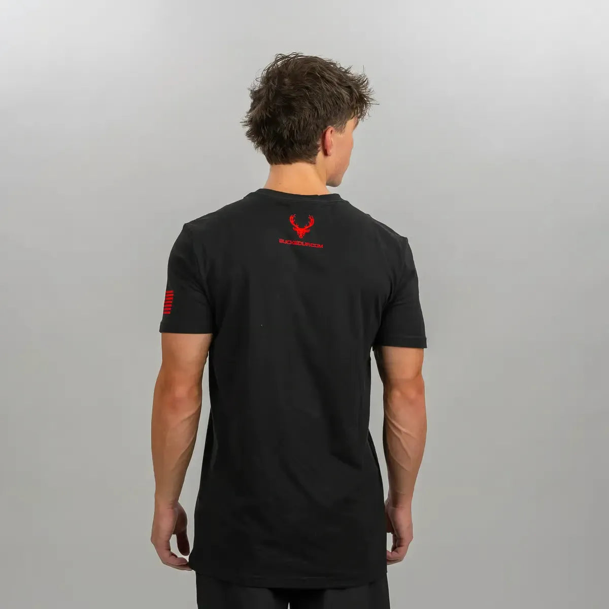 T-shirt à drapeau Black/ Red