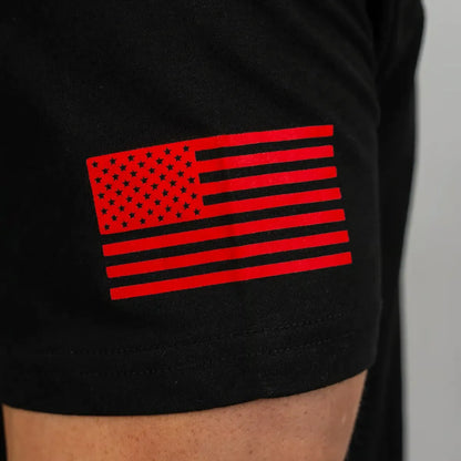 T-shirt à drapeau Black/ Red