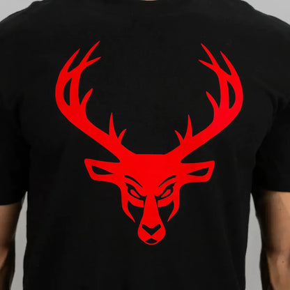 T-shirt à drapeau Black/ Red
