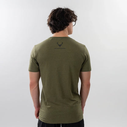 T-shirt à drapeau vert militaire